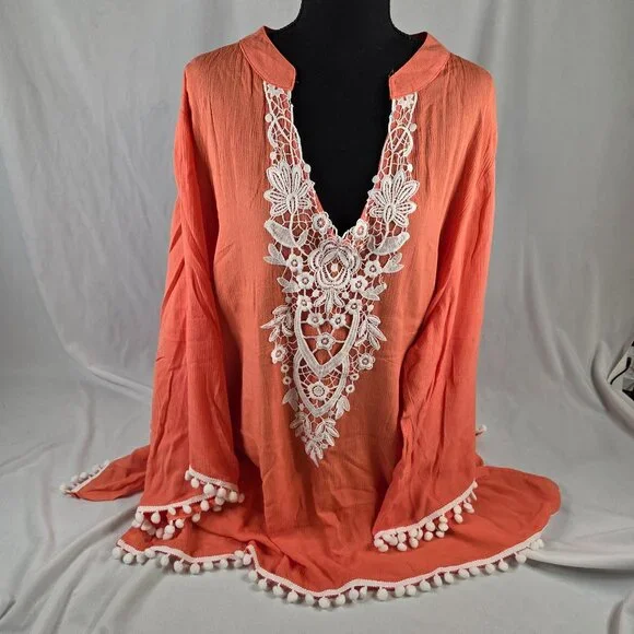 Suzanne Betro - Weekend - Coral Tunic - Picture 1 of 6